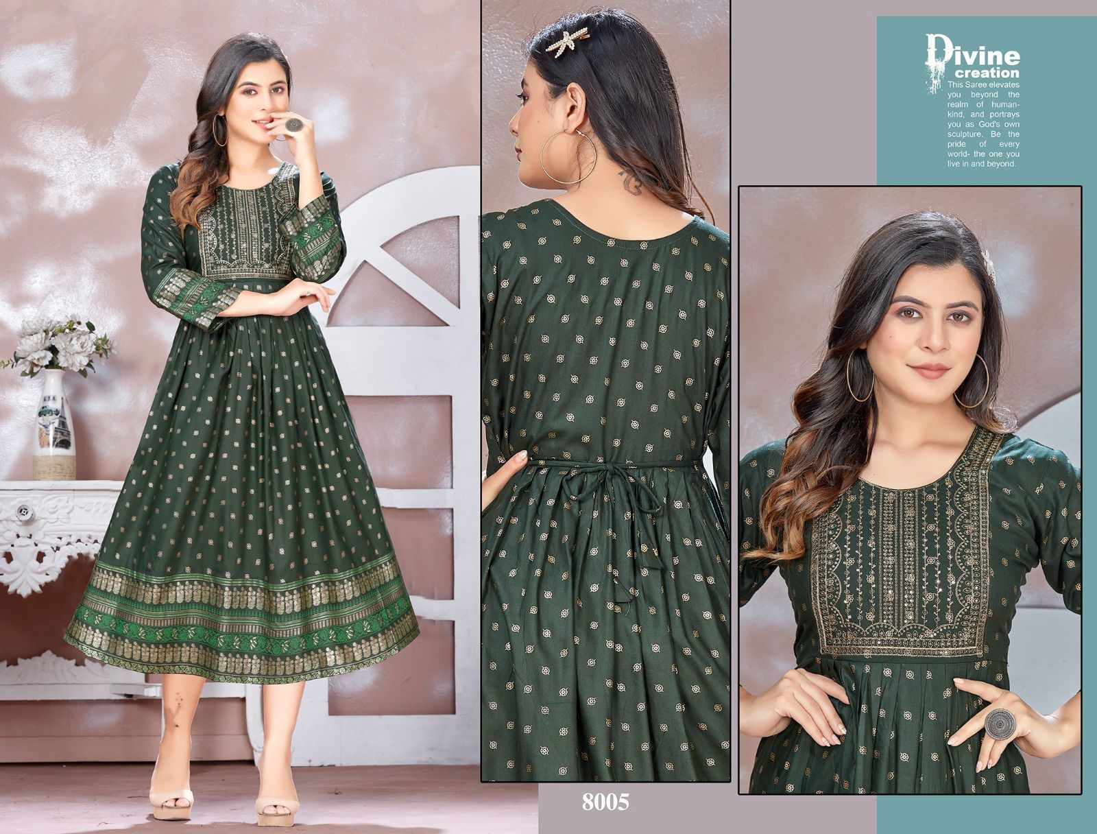 Beauty Queen I M Bindass Vol 2 Rayon Anarkali Kurtis Catalog
